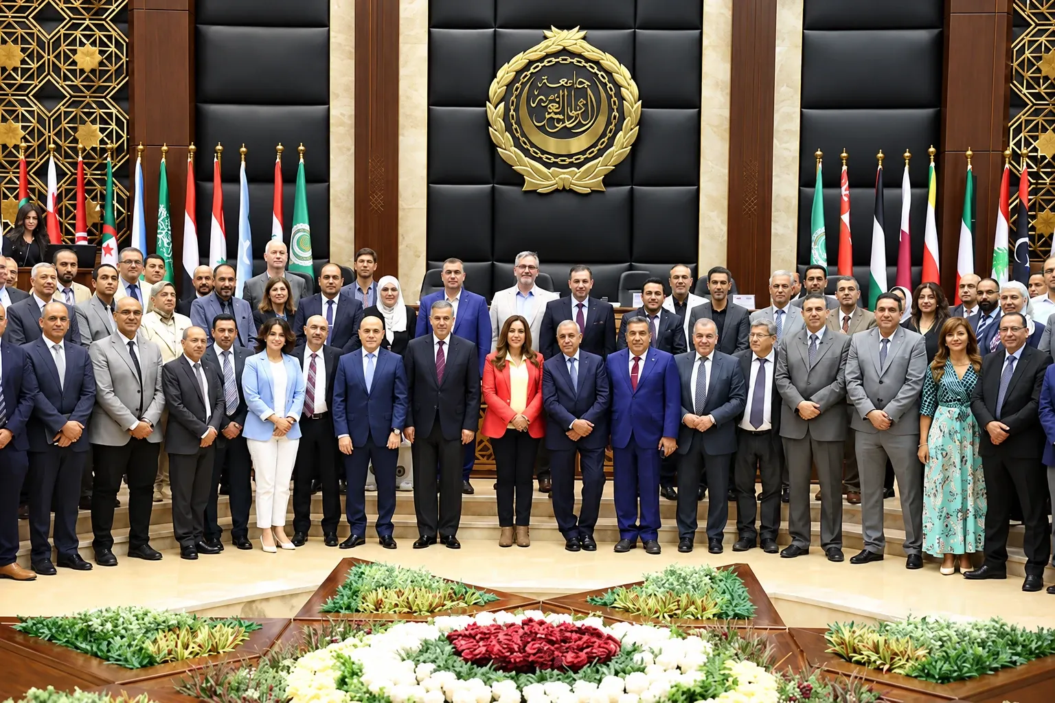 EERC with delegates at the League of Arab States headquarters