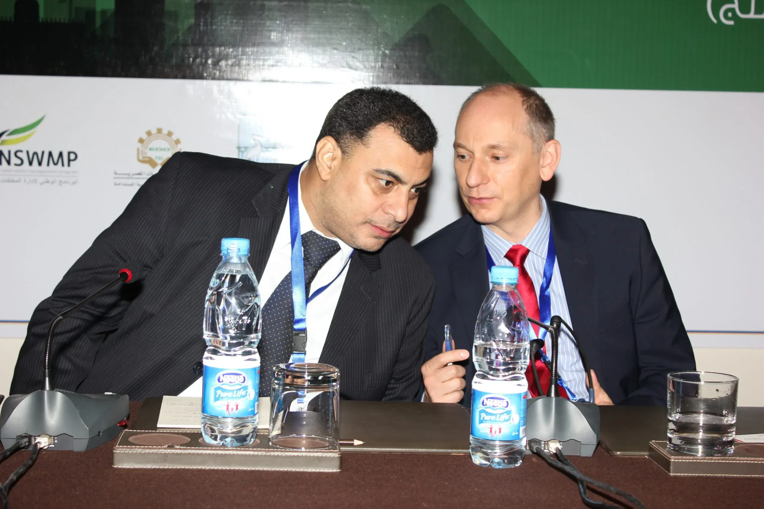 EERC representatives on a panel at an international recycling conference